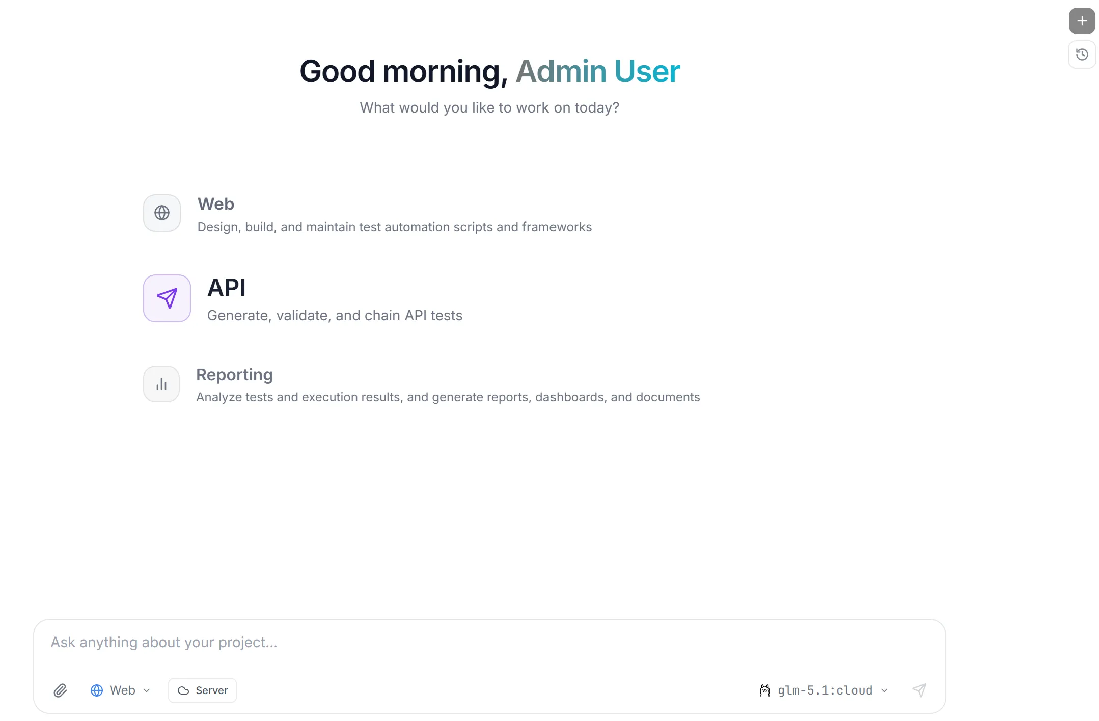 AI Assistant screen overview