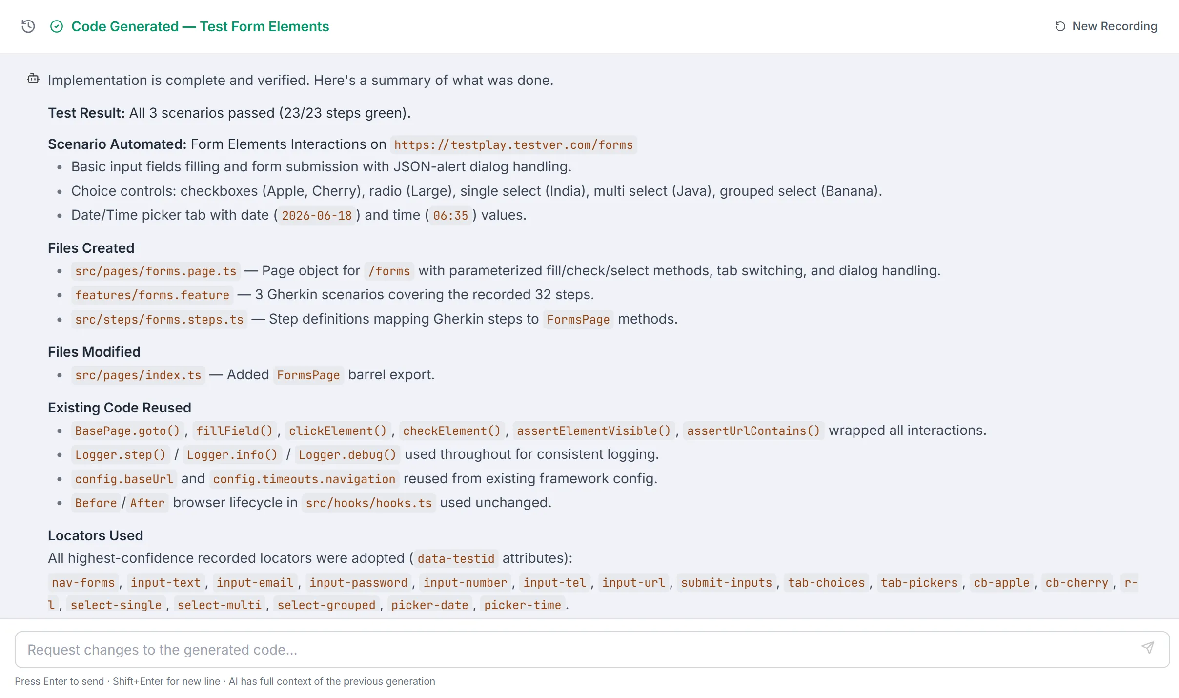 Script Generated