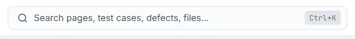 The Search field in the header with its Ctrl+K hint